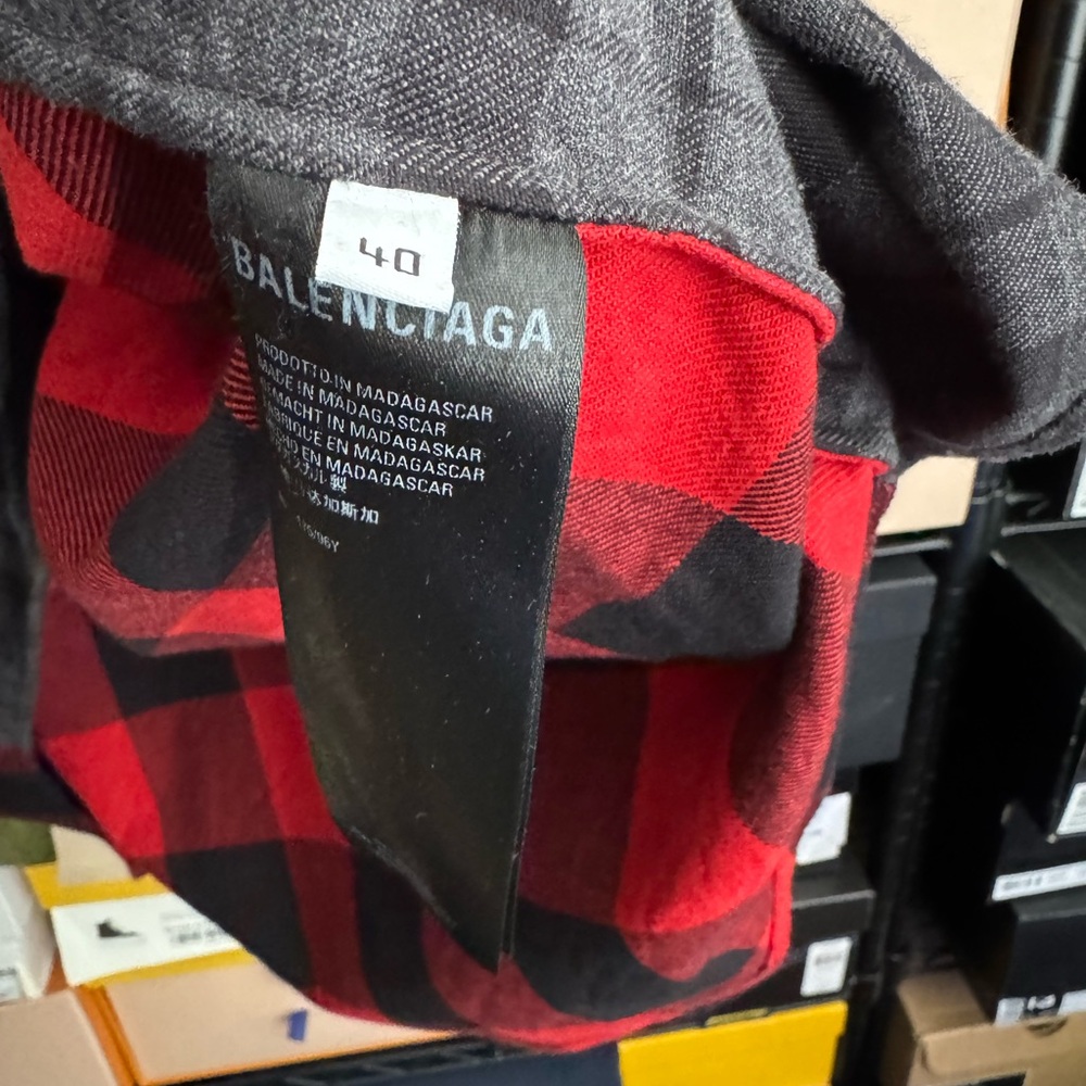 Balenciaga Patchwork Button Down Shirt - image 5